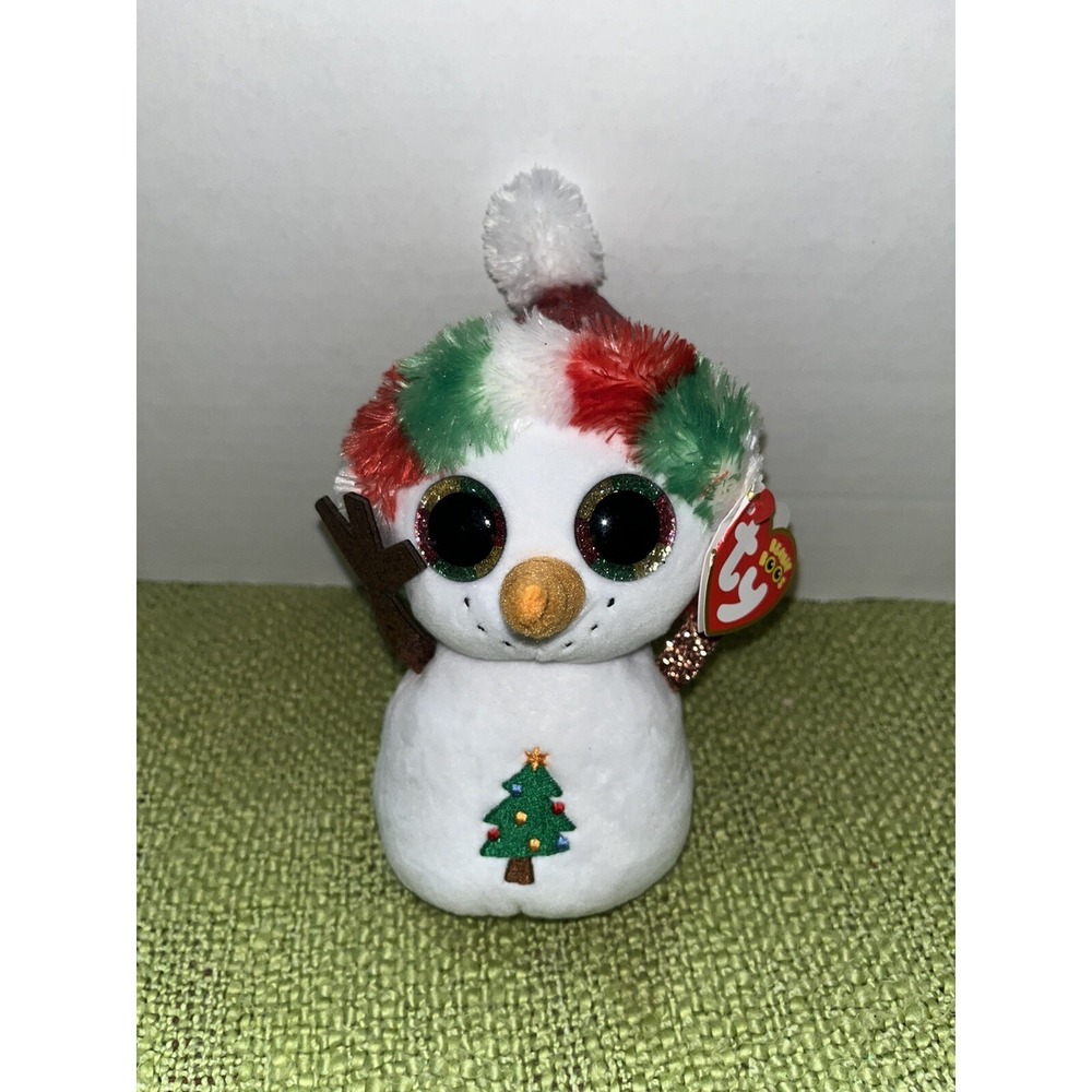 Ty Beanie Boos - MISTY the Christmas Snowman (6 Inch) 2022 - Plush Toy
